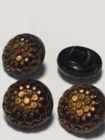 Bouton doré et noir