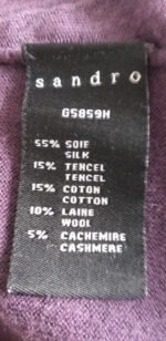 Gilet violet Sandro – Image 4