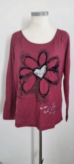 Tee shirt Desigual bordeaux