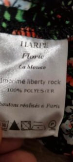 Blouse à volant fleurie Harpe – Image 5