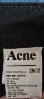 Jean Kex Wet Black Acne Studios – Image 5