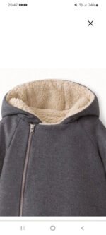 Manteau gris Bonpoint – Image 3