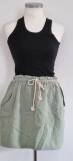 Jupe Les petits hauts verte – Image 2