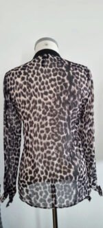 Chemise Mango (marron), XS / 34 / 6 – Image 4