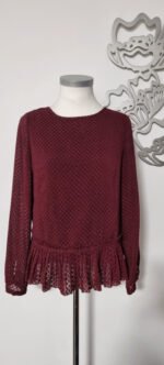 Blouse Sézane (bordeaux), S / 36 / 8