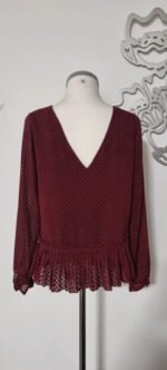 Blouse Sézane (bordeaux), S / 36 / 8 – Image 4