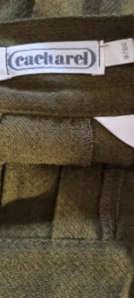 Jupe culotte verte plissée Cacharel – Image 5