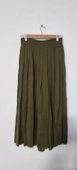 Jupe culotte verte plissée Cacharel – Image 4