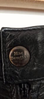 Jupe noire en cuir Mac Douglas – Image 3