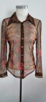 Chemise imprimé marron – Image 2