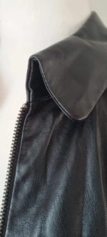 Veste en cuir noir Zapa – Image 3