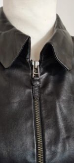 Veste en cuir noir Zapa – Image 4