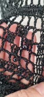 Gilet ajouré avec perles – Image 2