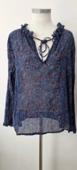 Blouse bleue Léon & Harper – Image 2