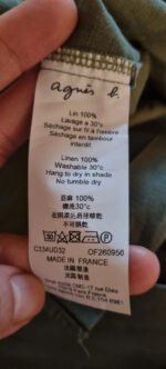 Chemise verte Agnès b – Image 5