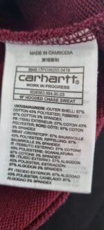 Sweat bordeaux Carhartt – Image 4