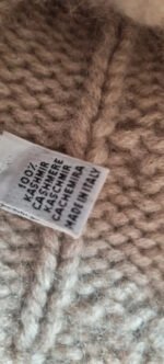 Bonnet beige en cachemire – Image 4