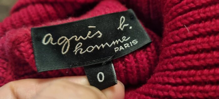 Pull rouge Agnès B – Image 6